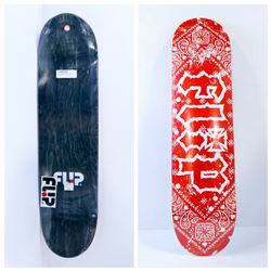 FLIP BLACK/RED 8" X 31.5" SKATE DECK
