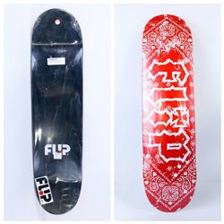 FLIP BLACK/RED 8" X 31.5" SKATE DECK