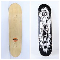 FAMOUS SKATEBOARDS BLONDE/GRAPHIC 7.75" SKATE DECK