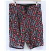 Image 1 : RED DRAGON MENS BLACK/RED BOARD SHORTS SIZE 30