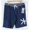Image 1 : EKUMENIK NAVY BLUE MENS TAILORED BOARD SHORTS