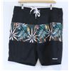 Image 1 : EKUMENIK MENS BLACK/GRAPHIC TAILORED BOARD SHORTS