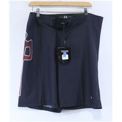 RED DRAGON BLACK MENS LOGO BOARD SHORTS SIZE 34