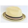 Image 1 : BRIXTON BLONDE WICKER STYLE FEDORA SIZE XL/7.75