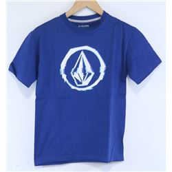 VOLCOM LOGO BLUE YOUTH T-SHIRT SIZE M/12