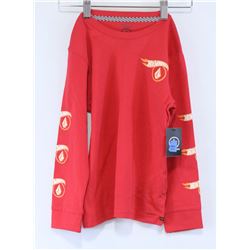 VOLCOM YOUTH RED HOTWHEELS LONG SLEEVE SHIRT