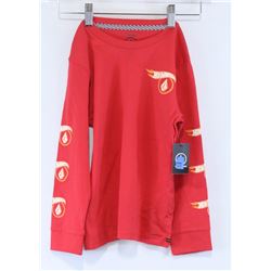 VOLCOM YOUTH RED HOTWHEELS LONG SLEEVE SHIRT