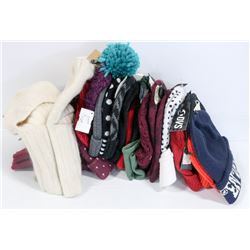 LOT OF ASSORTED NAME BRAND WINTER HEAD WEAR