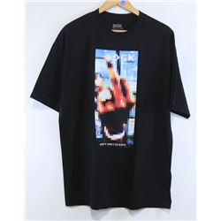 DGK MENS BLACK PIXELATED GRAPHIC T-SHIRT SIZE XL