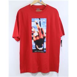 DGK MENS RED PIXELATED GRAPHIC T-SHIRT SIZE XL