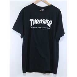 THRASHER MENS BLACK SKATEBOARD MAGAZINE TSHIRT