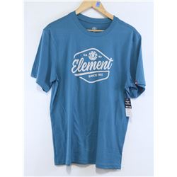 ELEMENT MENS BLUE REGULAR FIT TSHIRT SIZE MEDIUM