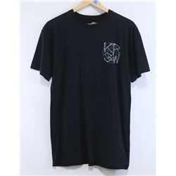KR3W MENS BLACK LOGO TSHIRT SIZE MEDIUM