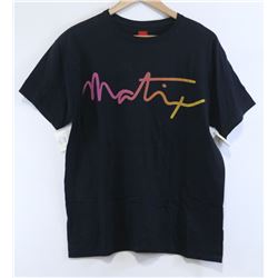 MATIX MENS BLACK LOGO TSHIRT SIZE LARGE