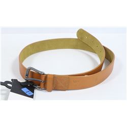 RVCA MENS TAN LEATHER BELT SIZE LARGE/XLARGE