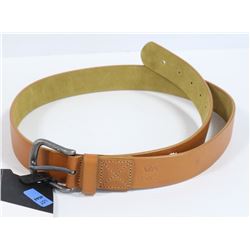 RVCA MENS TAN LEATHER BELT SIZE LARGE/XLARGE