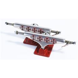 SET OF HOLLOW RAW INDY 139 SKATEBOARD TRUCKS
