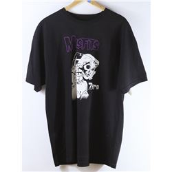 ZERO MENS MISFITS LOGO BLACK TSHIRT SIZE X-LARGE