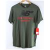 Image 1 : NEW BALANCE MENS ARMY GREEN TSHIRT SIZE MEDIUM