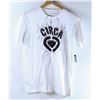 Image 1 : CIRCA MENS WHITE LOGO TSHIRT SIZE MEDIUM