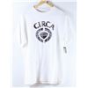 Image 1 : CIRCA MENS WHITE LOGO TSHIRT SIZE MEDIUM