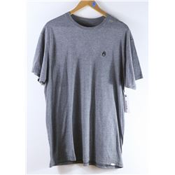 NIXON MENS LIGHT GREY LOGO TSHIRT SIZE XLARGE