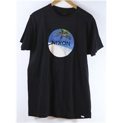 NIXON MENS PALM TREE TSHIRT BLACK SIZE LARGE