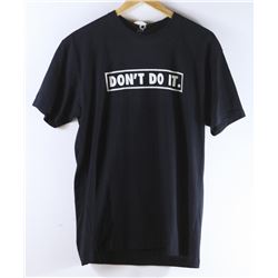 MENS BLACK DONT DO IT LOGO TSHIRT SIZE LARGE
