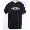 Image 1 : MENS BLACK DONT DO IT LOGO TSHIRT SIZE LARGE