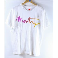 MATIX MENS WHITE LOGO TSHIRT SIZE LARGE