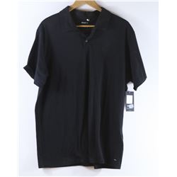RVCA MEN'S BLACK POLO SHIRT SIZE X-LARGE