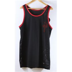 RED DRAGON BLACK AND RED BASKETBALL JERSEY SIZE