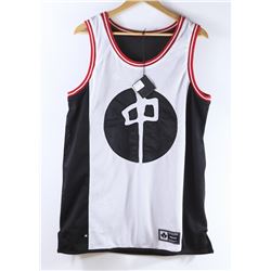 RED DRAGON MEN'S BLACK & WHITE BASKETBALL JERSEY