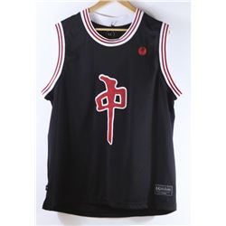 RED DRAGON MEN'S BLACK & RED BASKETBALL JERSEY