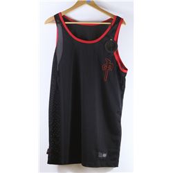 RED DRAGON MEN'S BLACK OUTLINE LOGO BASKETBALL