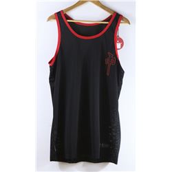 RED DRAGON MEN'S BLACK OUTLINE LOGO BASKETBALL