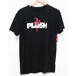 RED DRAGON BLACK PLUSH MEN'S TSHIRT SIZE 2XL