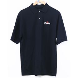 JERZEES MEN'S BLACK POLO PLUSH SHORT SLEEVE SHIRT