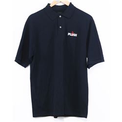 JERZEES MEN'S BLACK POLO PLUSH SHORT SLEEVE SHIRT