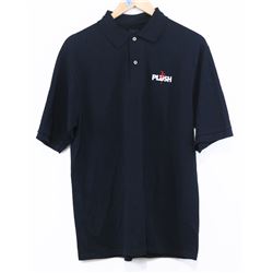 JERZEES MEN'S BLACK POLO PLUSH SHORT SLEEVE SHIRT