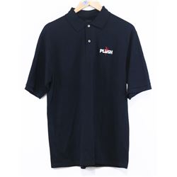 JERZEES MEN'S BLACK POLO PLUSH SHORT SLEEVE SHIRT