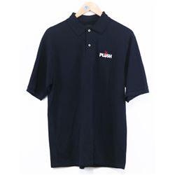 JERZEES MEN'S BLACK POLO PLUSH SHORT SLEEVE SHIRT