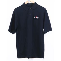 JERZEES MEN'S BLACK POLO PLUSH SHORT SLEEVE SHIRT