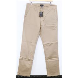 HUF MEN'S CLASSIC FIT KHAKI PANTS SIZE 34
