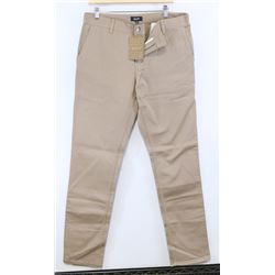 HUF MEN'S CLASSIC FIT KHAKI PANTS SIZE 34
