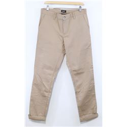HUF MEN'S CLASSIC FIT KHAKI PANTS SIZE 32