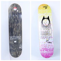 MEOW SKATEBOARDS CAT LOGO 7.75" SKATE DECK