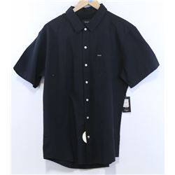 BRIXTON BLACK MEN'S SHORT SLEEVE BUTTON UP SHIRT