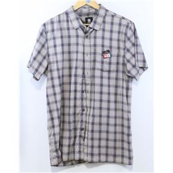 ELEMENT MEN'S PLAID SHORT SLEEVE BUTTON UP SHIRT