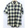 Image 1 : FOURSTAR MEN'S BLACK/EGGSHELL PLAID SHORT SLEEVE